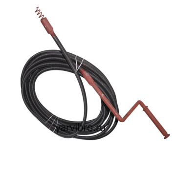 Трос сантехнический Спрут (14мм x 25м) с насадкой (несъёмный крючок-зацеп)